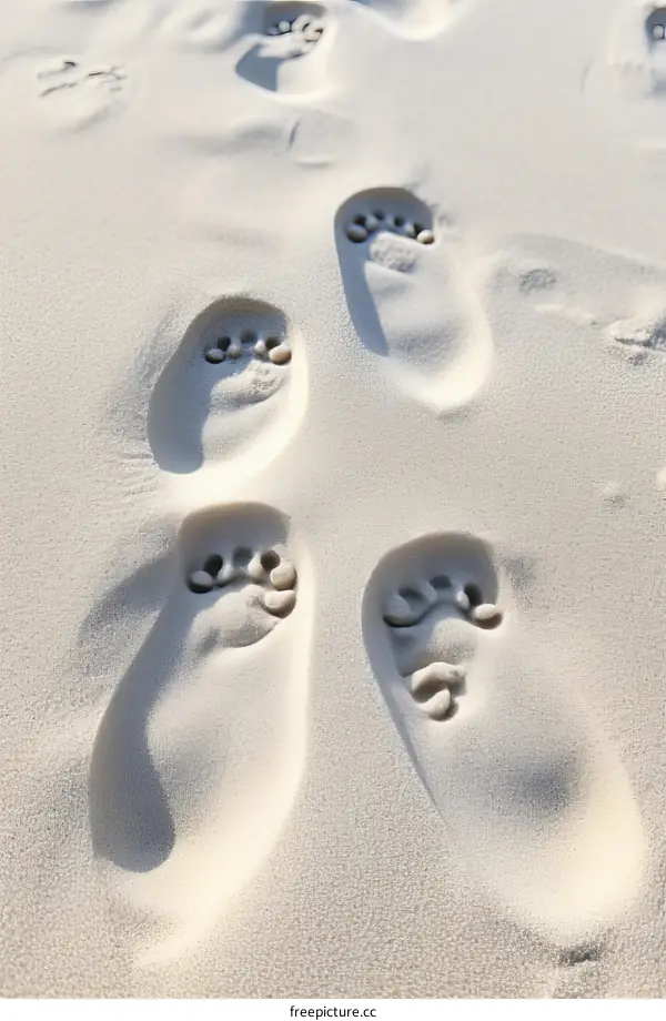 Footprints in the sand