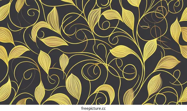 Ornate Gold Leaf Pattern Design
