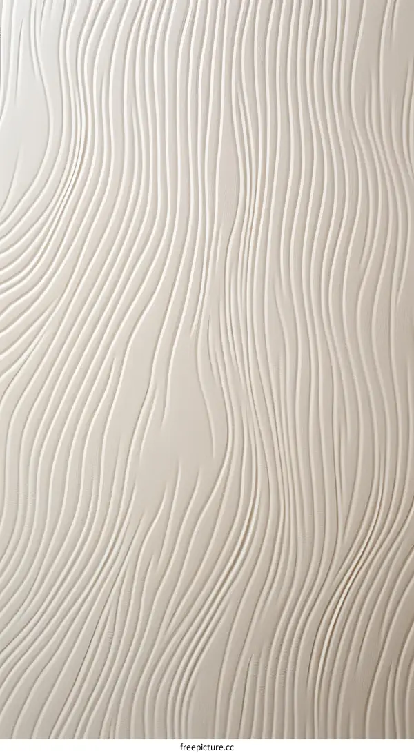 3D White Wave Seamless Pattern for Interior Design