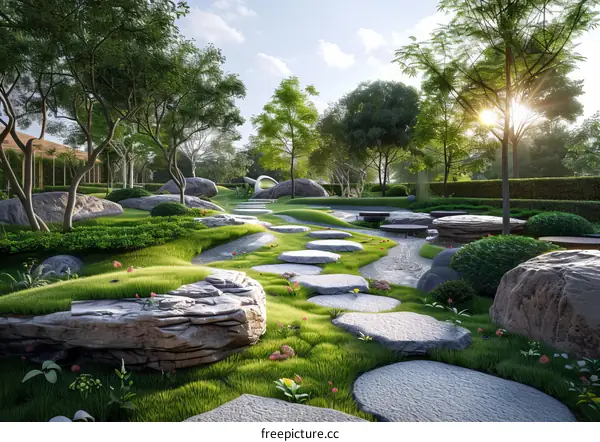 Garden Landscape Design Renderings
