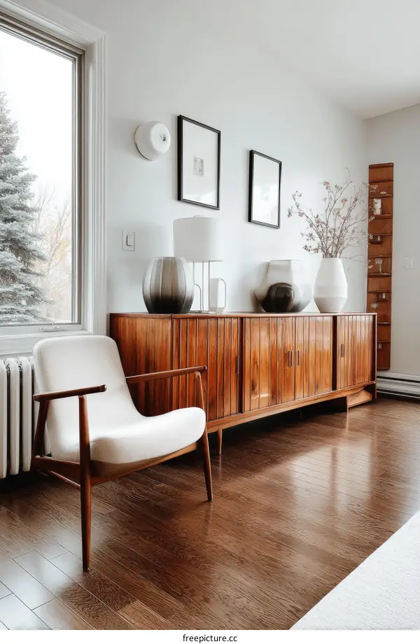 Modern Mid-Century Living Room Interior Design