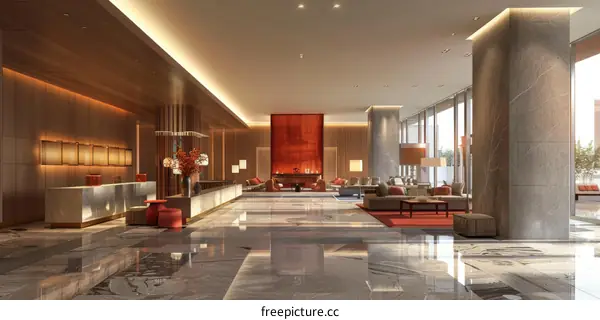 Modern Hotel Lobby Interior Design