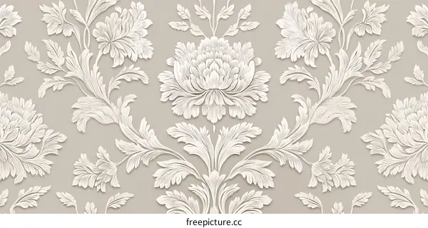 Elegant Floral Damask Wallpaper Design