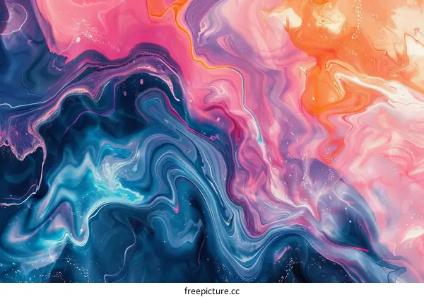 Mesmerizing Abstract Painting in Vibrant Acrylics