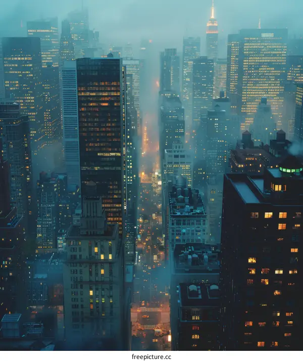 New York City Skyline at Night