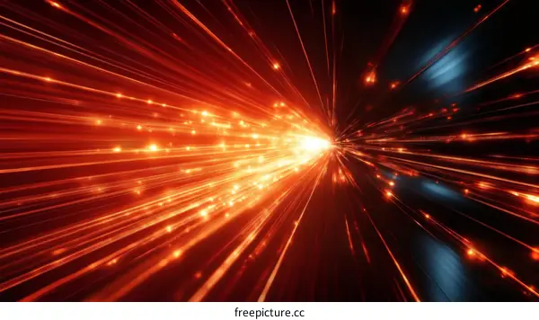 Abstract Explosion of Light Rays