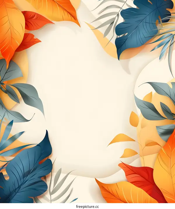Tropical Leaves Background