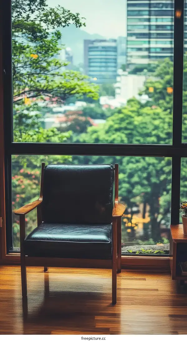 Stylish Wooden Chair by Big City Window