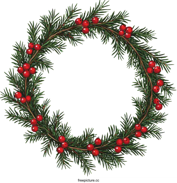 [Transparent Background PNG]Christmas Wreath Illustration Design