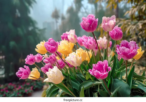 Spring Tulips in Vibrant Colors
