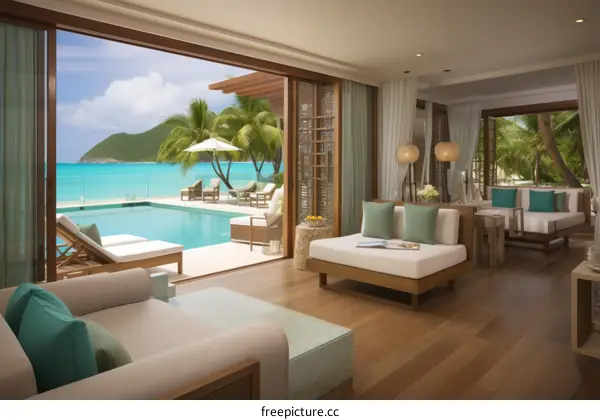 Dream Beach Villa with Direct Access to the Ocean