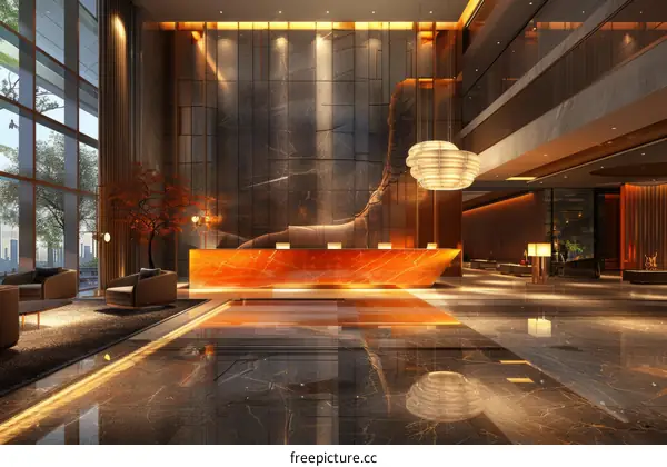 Modern Hotel Lobby Interior Design