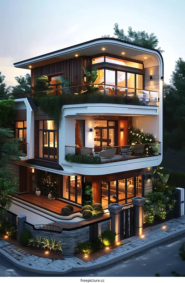 A modern house in Ho Chi Minh City, Vietnam