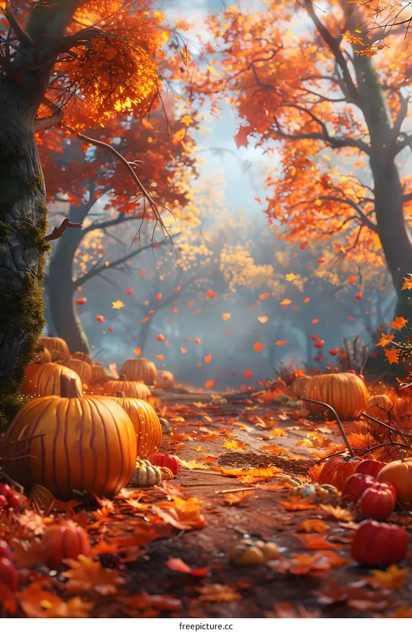 Halloween Pumpkin Field