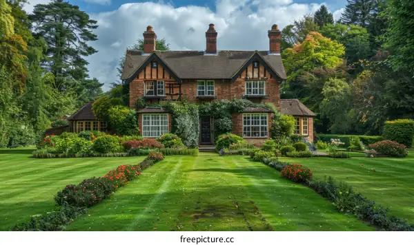 A Beautiful English Country House with Garden