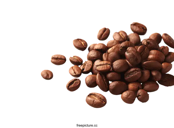 [Transparent Background PNG]Roasted Coffee Beans Close Up