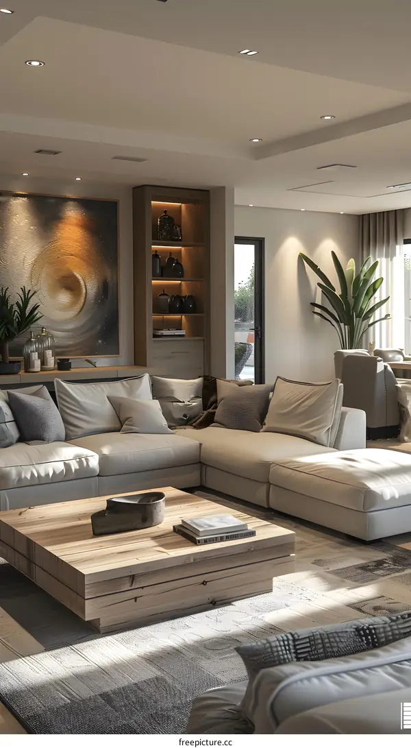 Modern minimalist living room