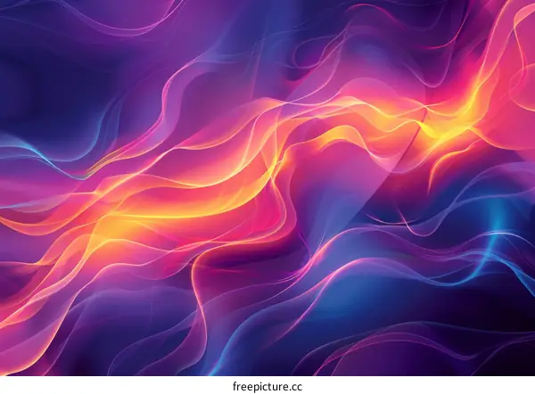 Vibrant Wavy Gradient Background