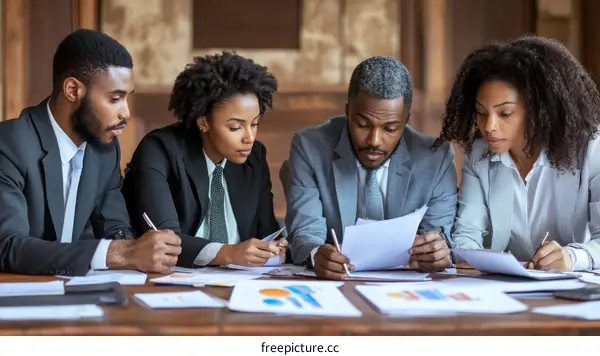 Business Meeting of Diverse Professionals