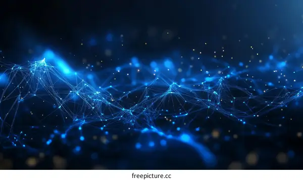 Abstract Digital Network Structure Illustration