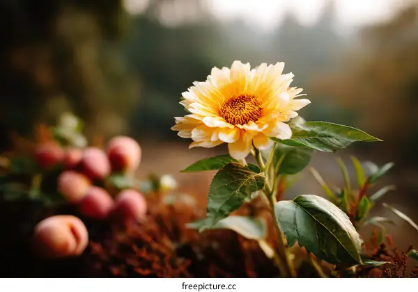 Close Up of a Beautiful Yellow Flower