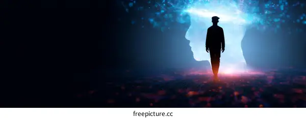 Abstract Digital Journey of a Person