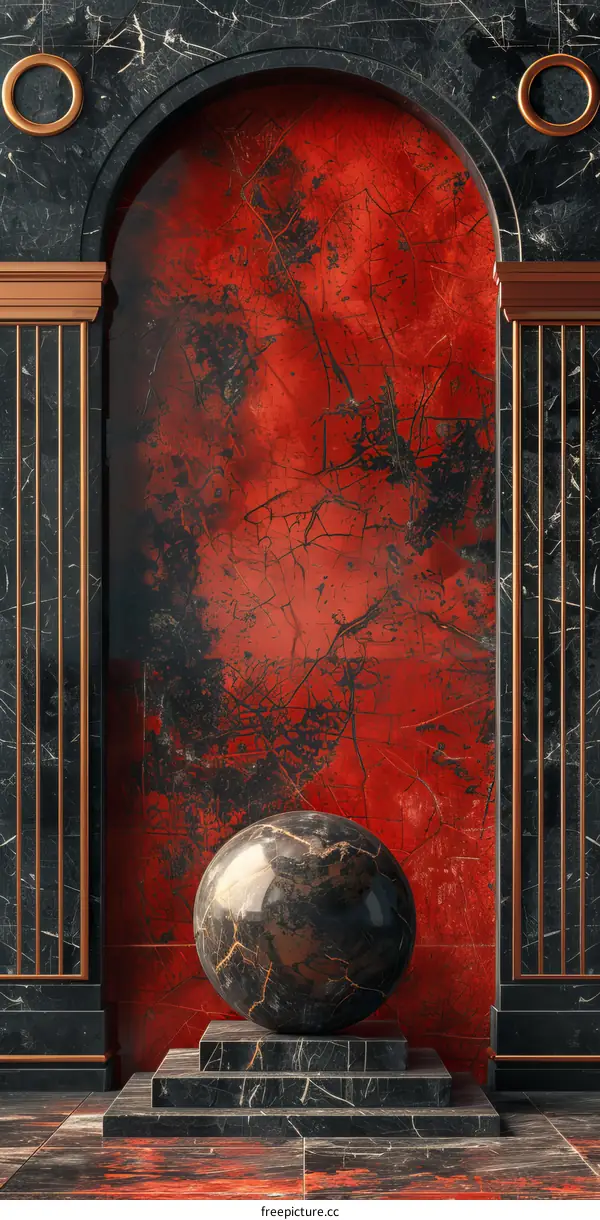 Marble Sphere In Interior Design