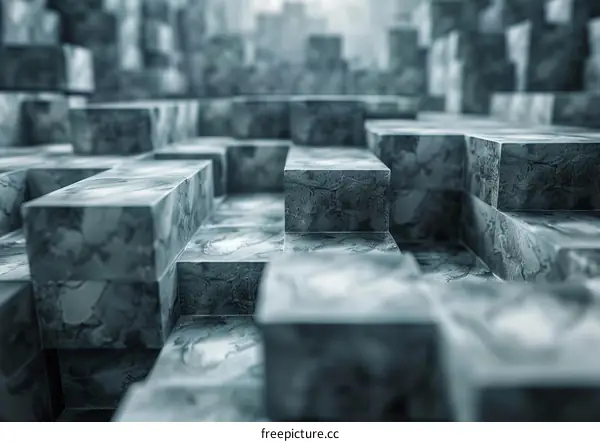 Gray marble blocks background
