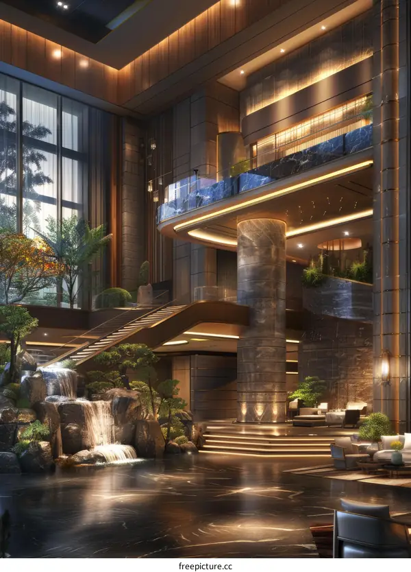 Luxury Modern Hotel Lobby Interior Design