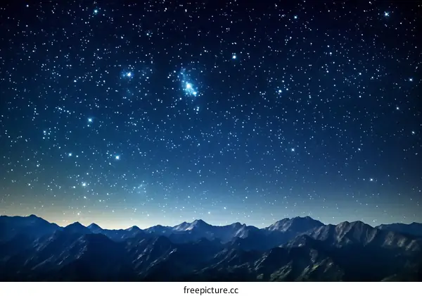 Starry Night Over the Mountains