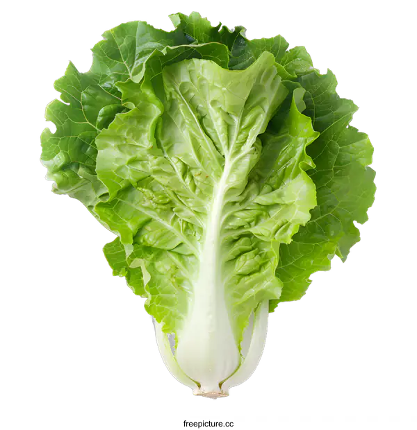 [Transparent Background PNG]Fresh Green Napa Cabbage Isolated on White Background