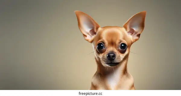 Cute Chihuahua with Big Ears