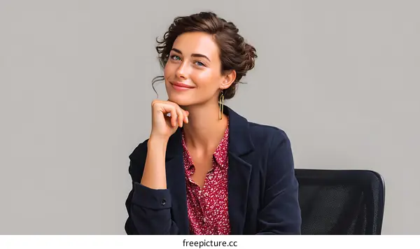 Confident Woman in Business Attire Portrait