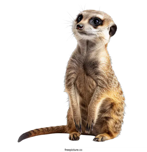 [Transparent Background PNG]meerkat sitting up