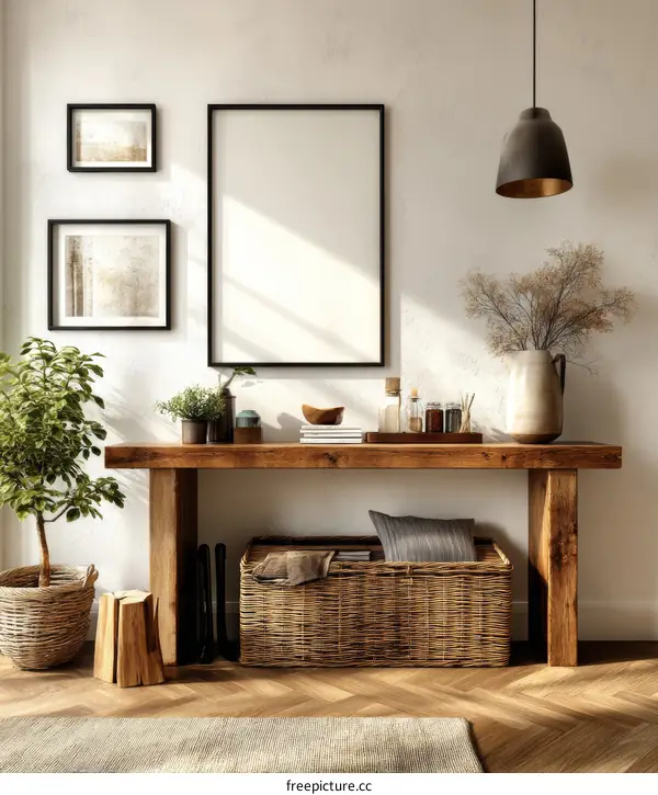 Modern Rustic Entryway Interior Design