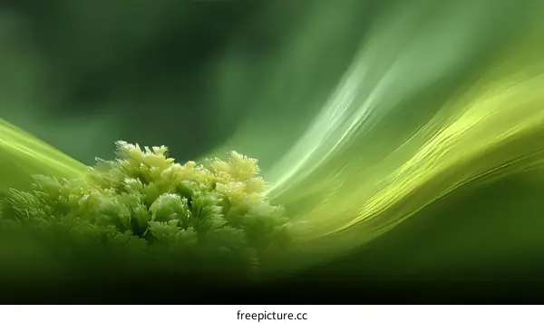 Abstract Green Artistic Landscape Design