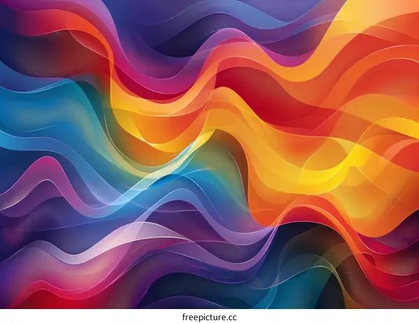 Abstract Fluid Art: Waves of Energy and Emotion