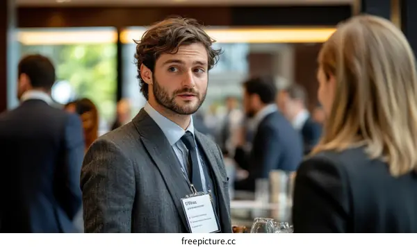 Business Meeting with Caucasian Professionals