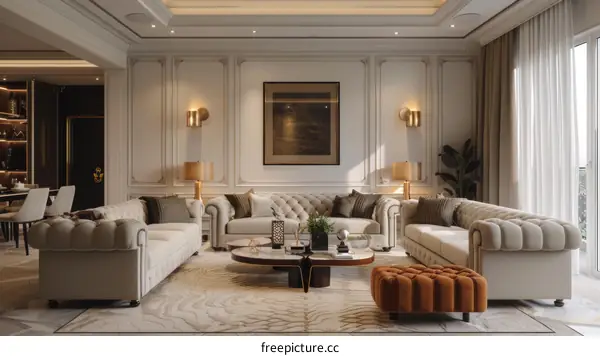 Luxurious Living Room Interior Design