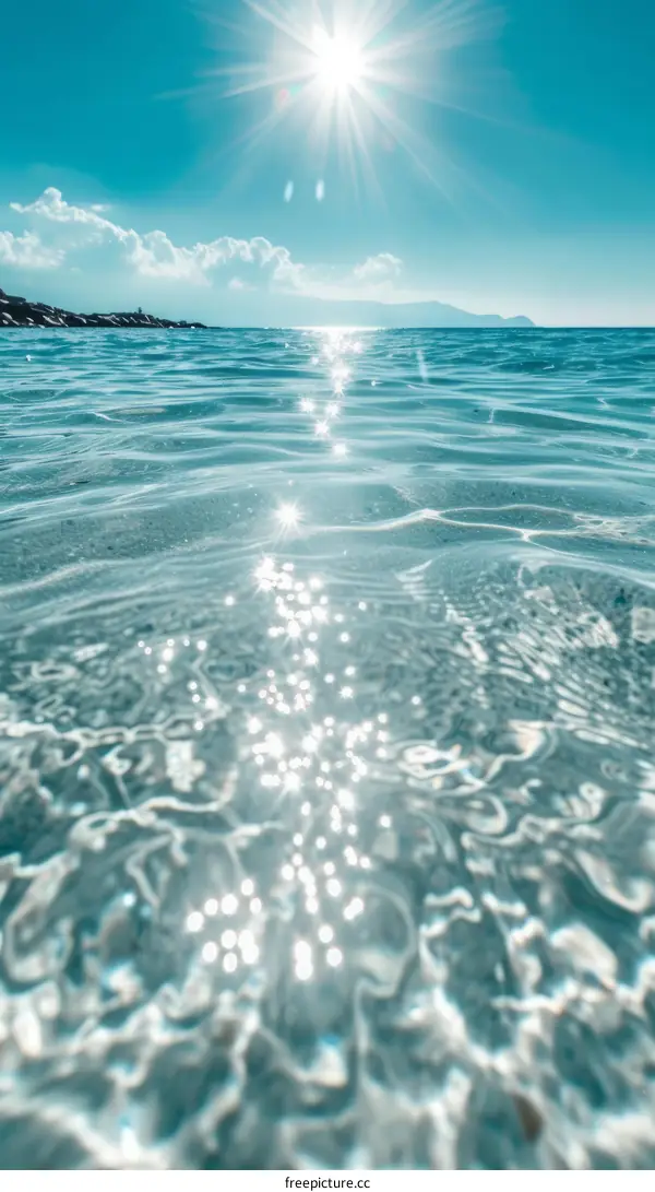 Sunlit Mediterranean Sea