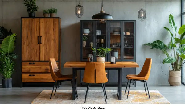 Modern Rustic Dining Room Furniture Set