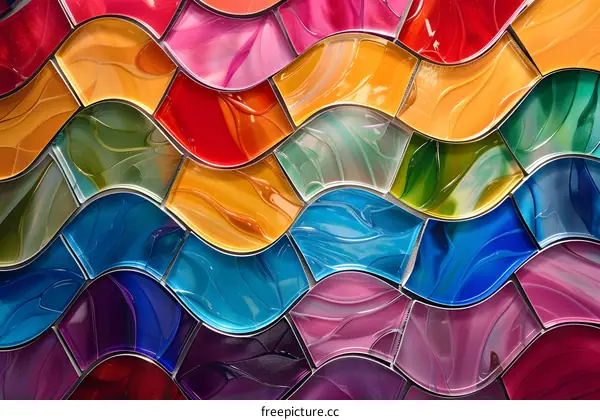 colorful glass mosaic wall tiles