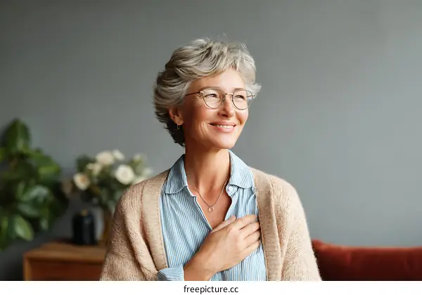 Smiling Senior Woman Portrait