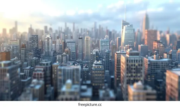 A Metropolis Cityscape under the Sun