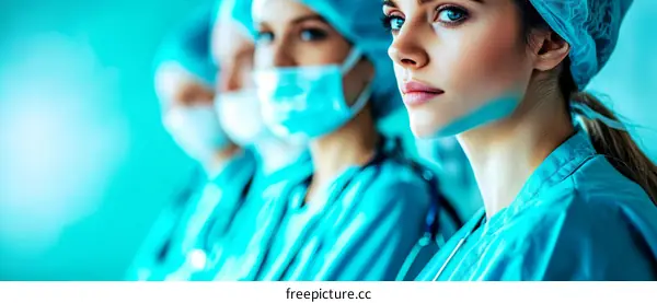 Medical Team in a Hospital Setting