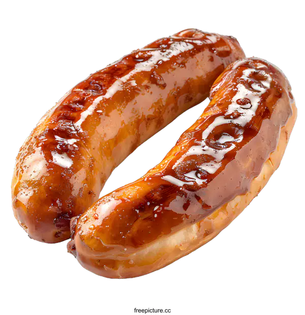 [Transparent Background PNG]two sausages