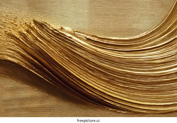 Golden Abstract Painting Texture