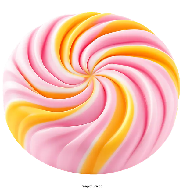 [Transparent Background PNG]Delicious Colorful Swirl Candy