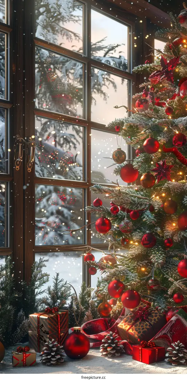 Christmas by the Fireplace