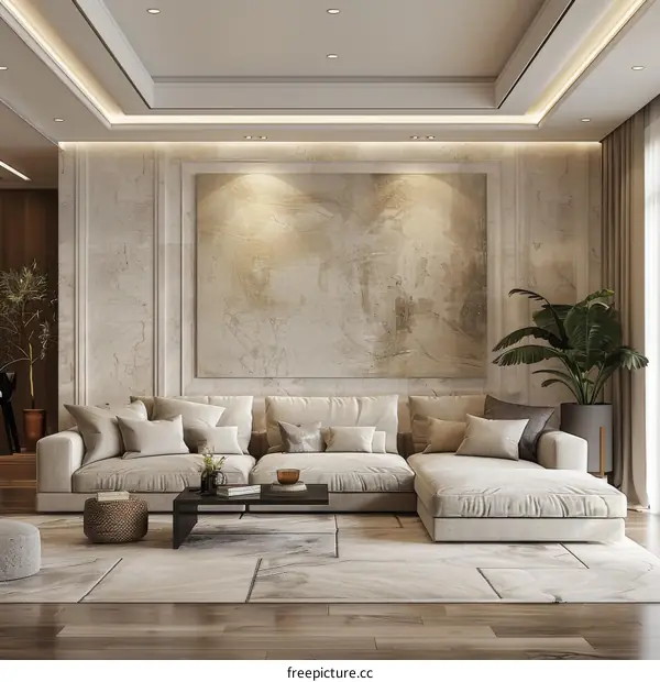 Modern Minimalist Style Living Room